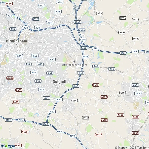 Map Solihull map of Solihull (B91 3BG) and practical information